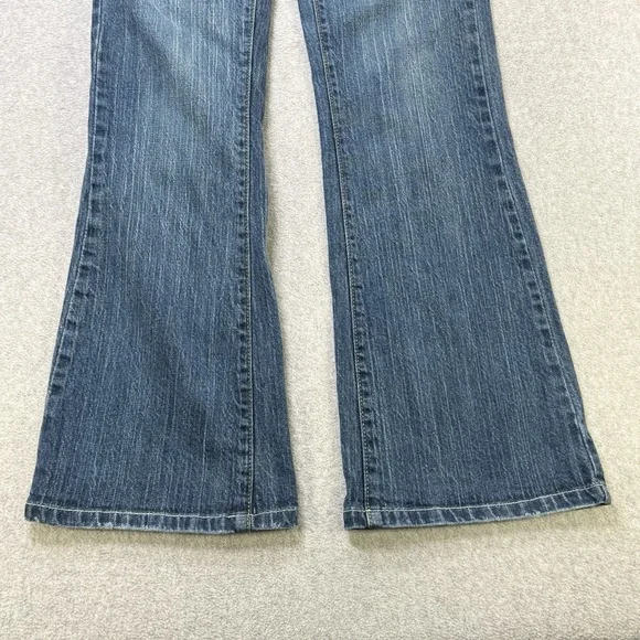 Levi's Girls 16 Regular 517 Stretch Flare Blue Denim Jeans Y2K‎ Style - Picture 3 of 9